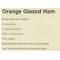 Orange Glazed Ham - Digitized